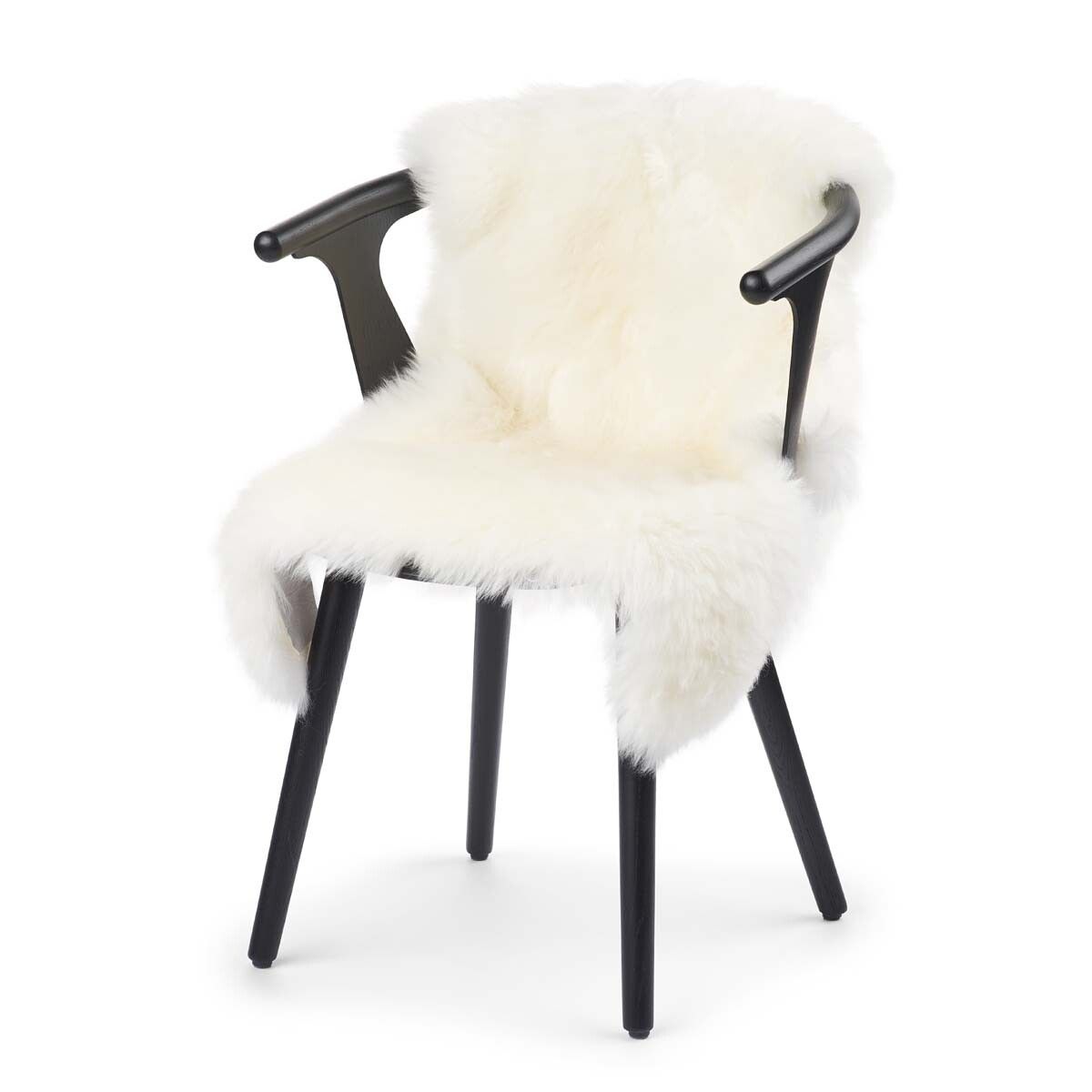 Premium | Nieuw- Zeelandse schapenvacht | Langharig | 90 cm Ivoor