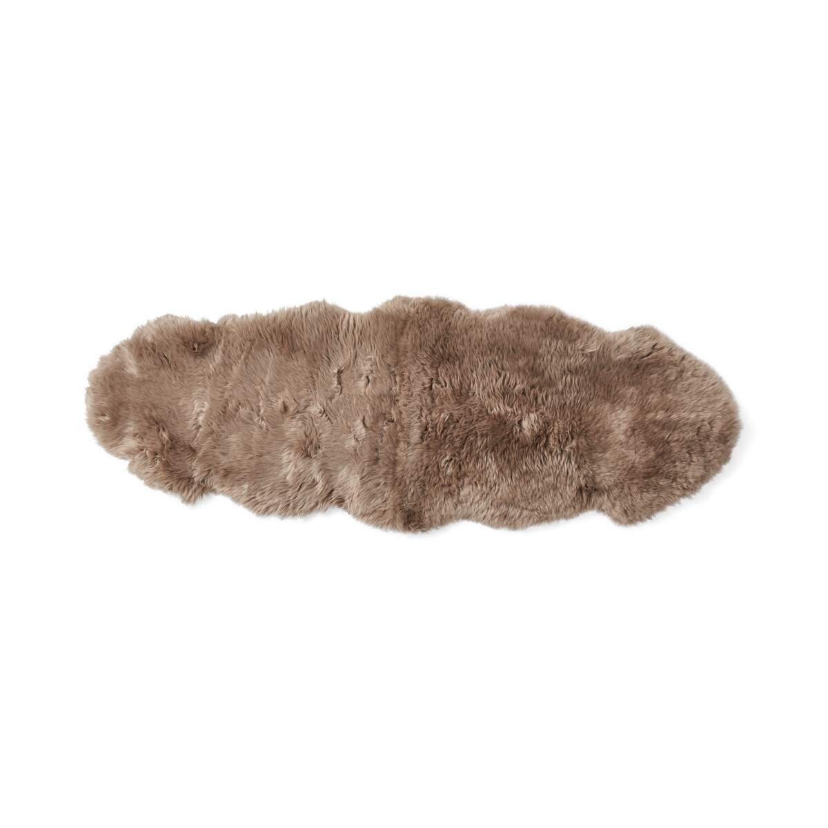 Merino Dubbele Schapenvacht | Langharig | 170x60 cm Taupe