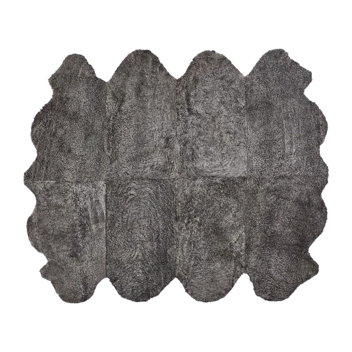 Premium | Nieuw- Zeelandse schapenvacht | Kortharig | Kleed 180x214 cm Grafiet