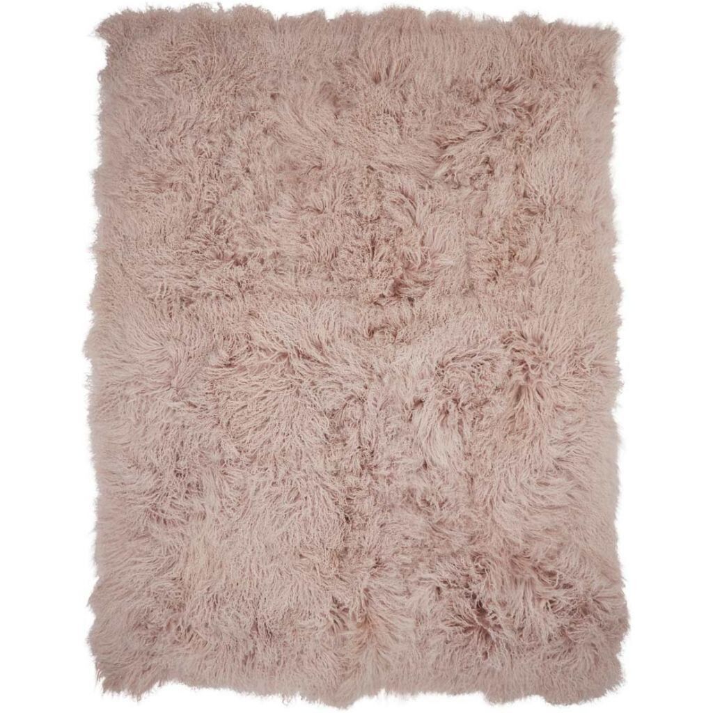 Plaid van Curly Schapenvacht | 140x180 cm Duif