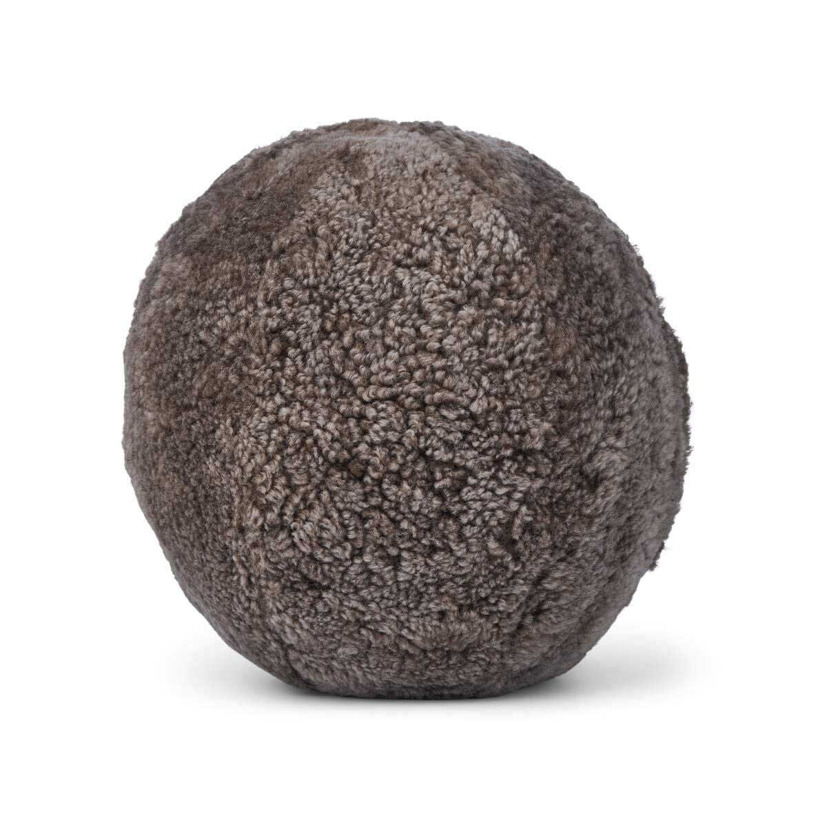 Angeliet Kussen | Rond | Kortharige Schapenvacht Cappuccino