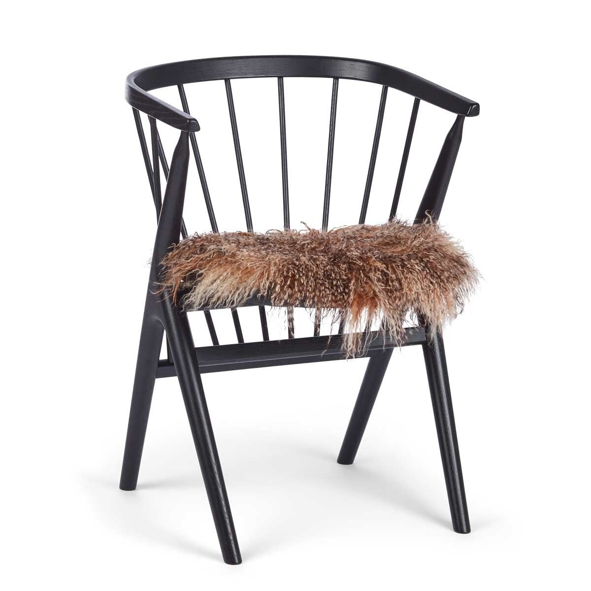 Curly Schapenvacht Stoel Cover | Ø38 cm Zonsondergang