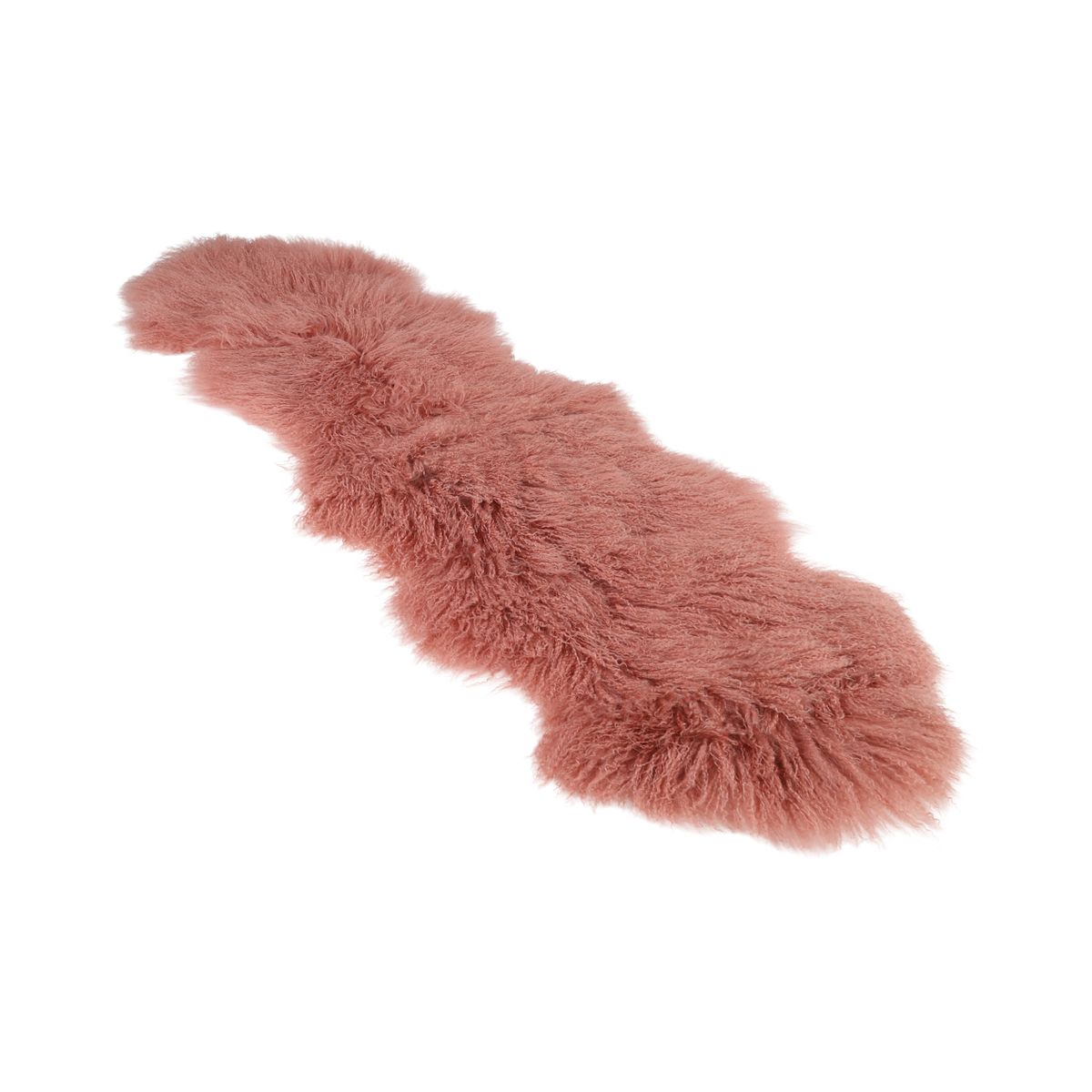 Dubbele Tibetaanse Schapenvacht | 150x55 cm Roze
