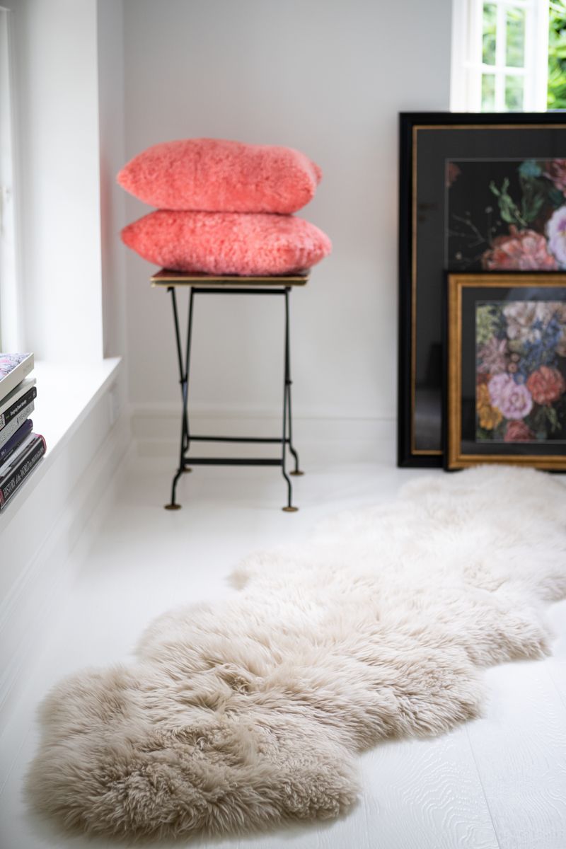 Merino Schapenvacht | Langharig | Nieuw- Zeeland | 160x60 cm Linnen