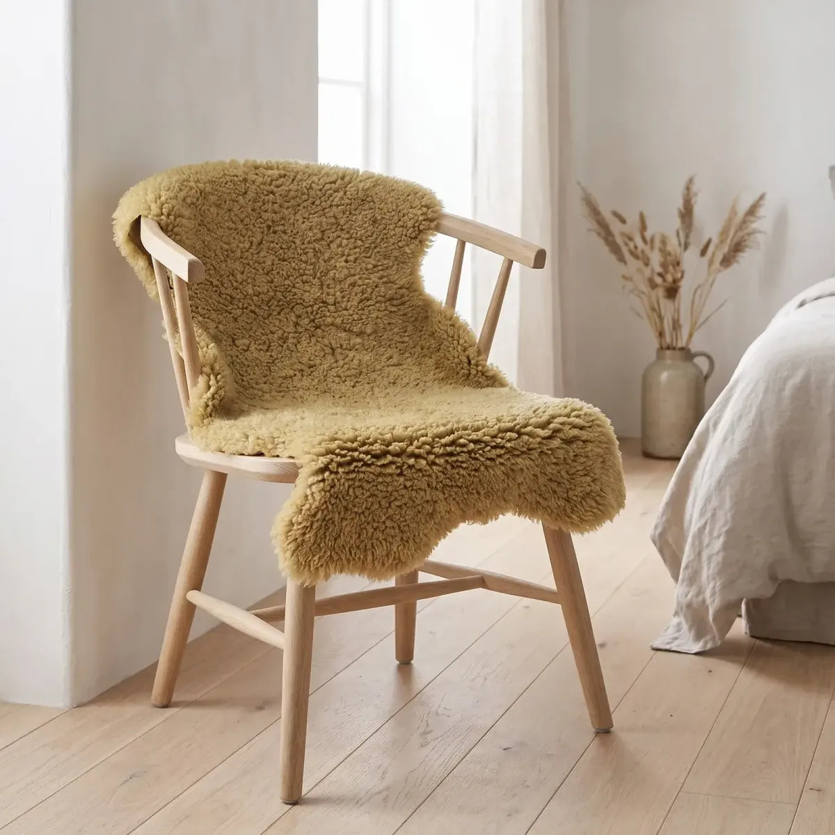 Back Country Schapenvacht | Nieuw- Zeeland | Langharig | 90 cm Stro Geel