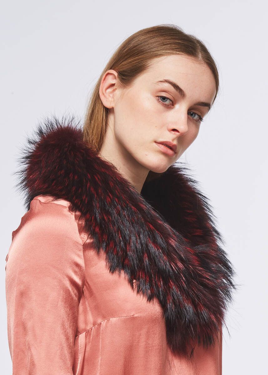 Klara Kraag Burgundy