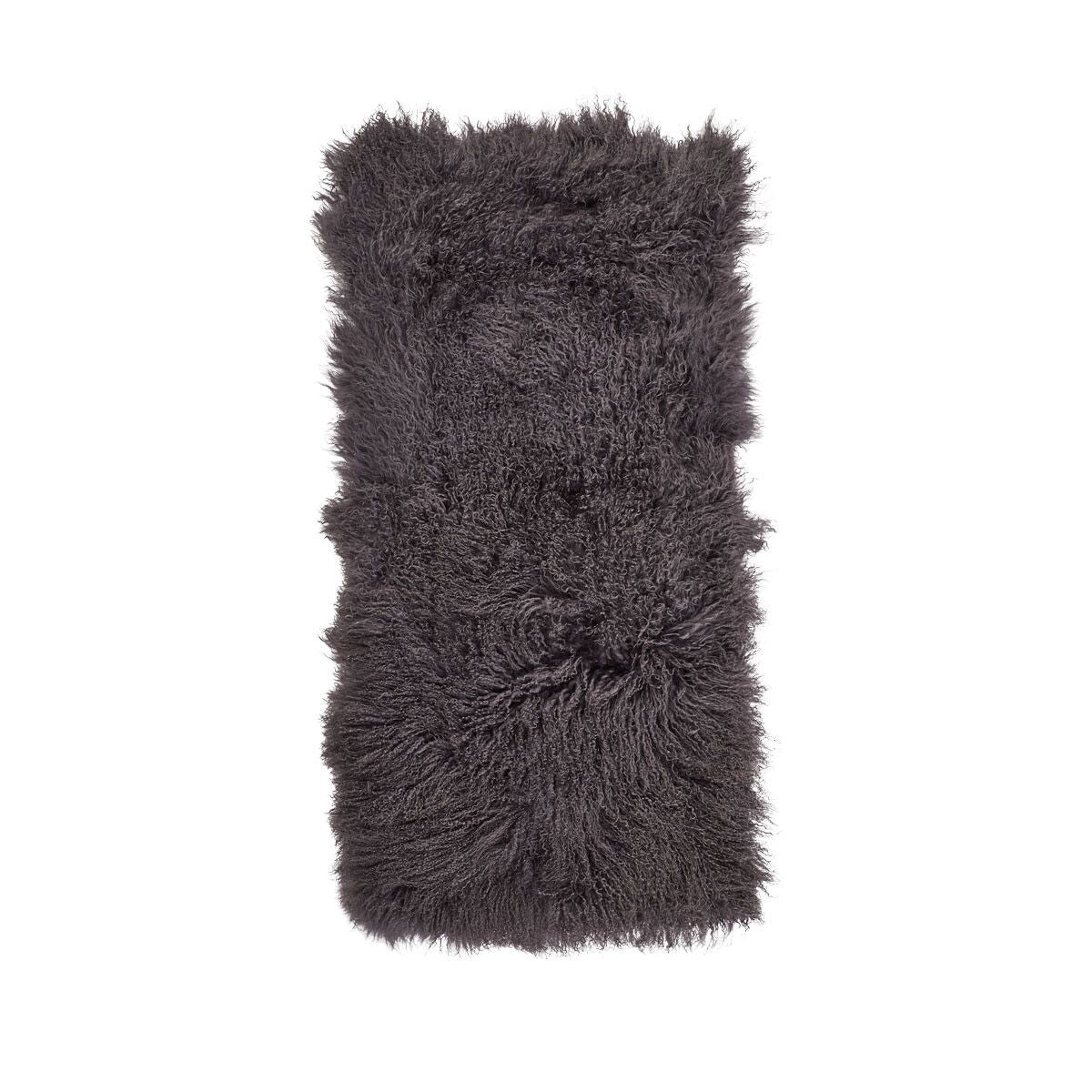 Plaid van Curly Schapenvacht | 60x120 cm Staal Grijs