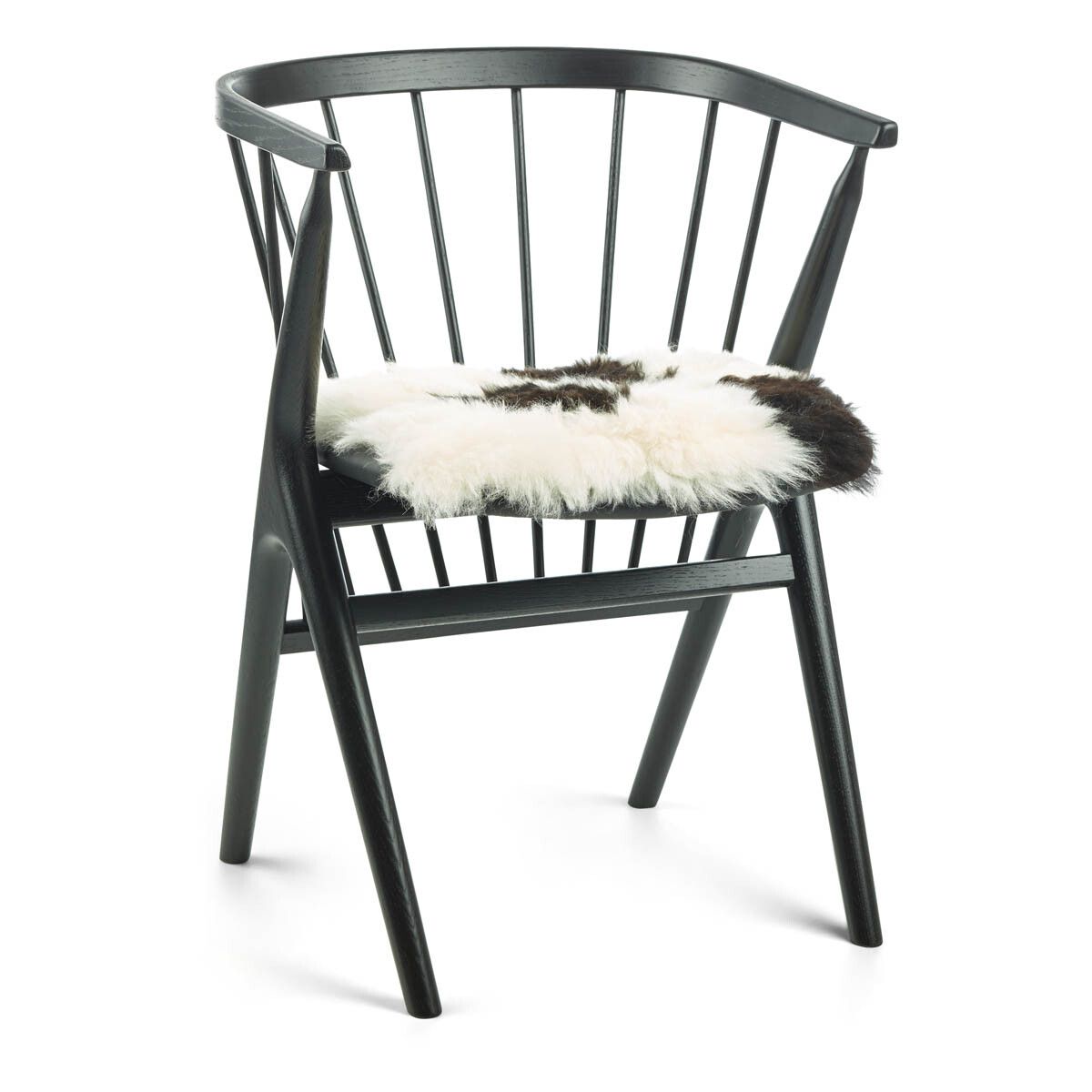 Kortharige Schapenvacht Stoel Cover | 40x40 cm Gevlekt