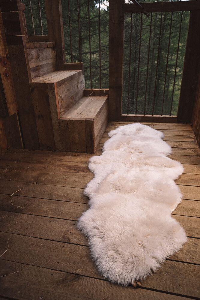 Merino Dubbele Schapenvacht | Langharig | 170x60 cm Linnen