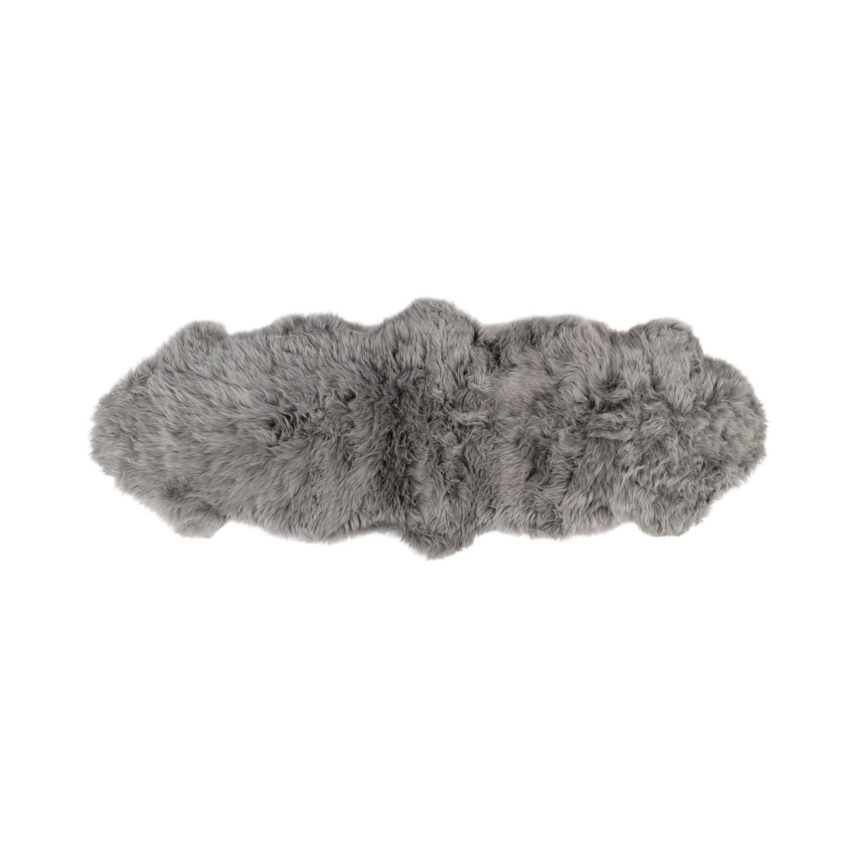 Merino Dubbele Schapenvacht | Langharig | 170x60 cm Staal Grijs