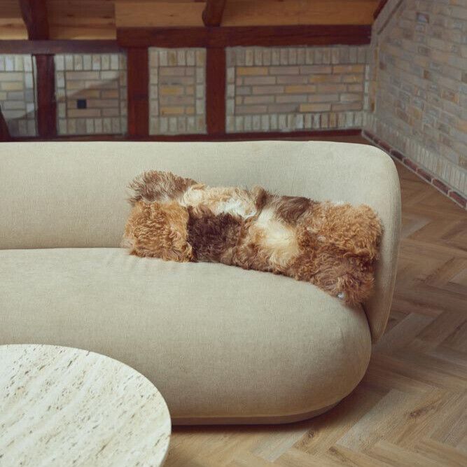 Toscana Lam Kussen | Dubbelzijdig Zwart/Wit Mix