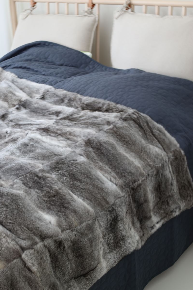 Plaid van Konijn Natuurlijk Grijs