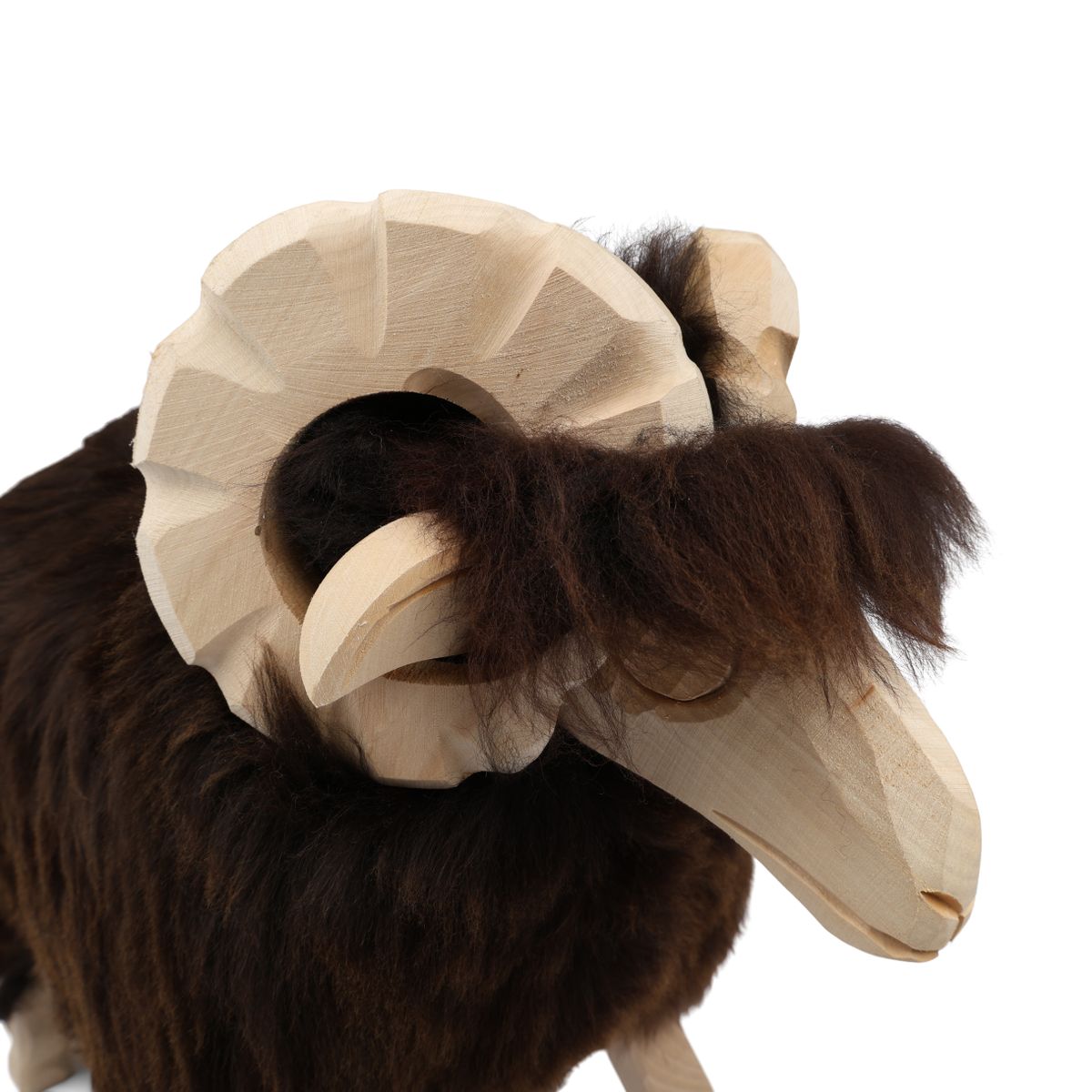 Alpenschaap Sculptuur Natuurlijk Bruin