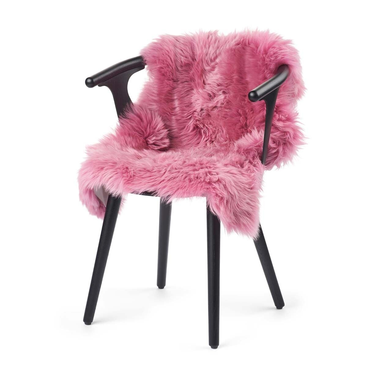 Premium | Nieuw- Zeelandse schapenvacht | Langharig | 100 cm Malaga Roze
