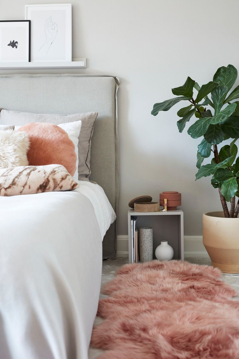 Scandinavisch Fluweel Kussen | Ø45 cm | Ø62 cm Vintage Roze