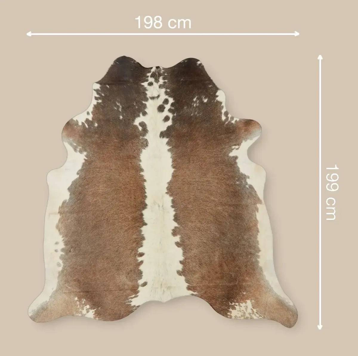 Koeienhuid Vloerkleed | Grijs Beige | 2,6 m² Grijs Beige