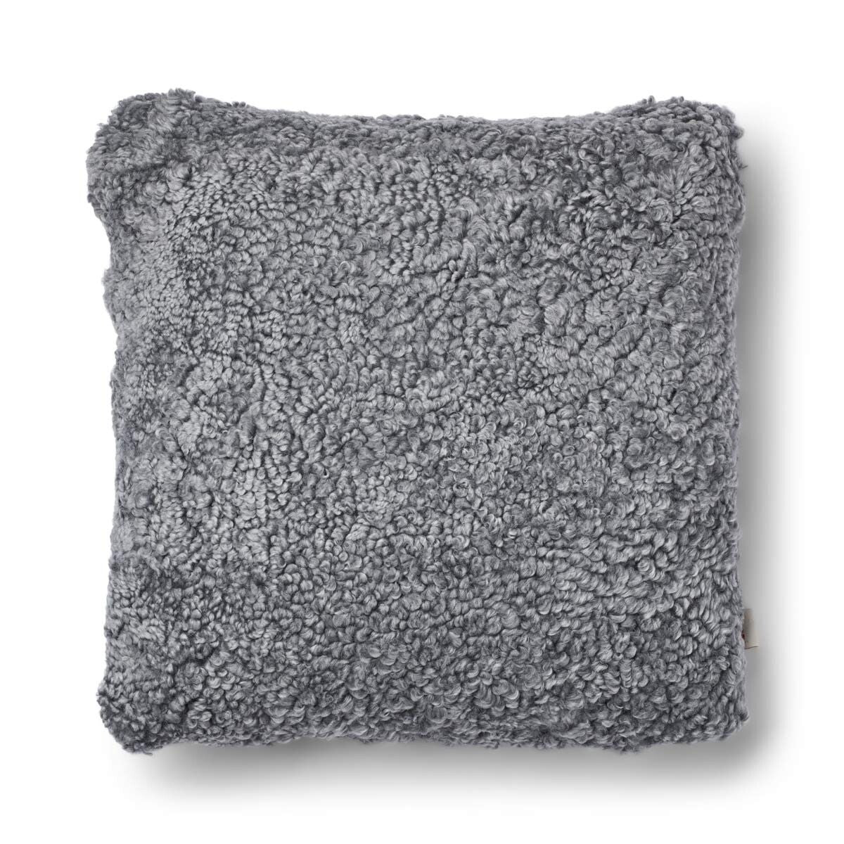 Kortharig Schapenvacht Kussen | 52x52 cm | 34x52 cm Steen/Lichtgrijs