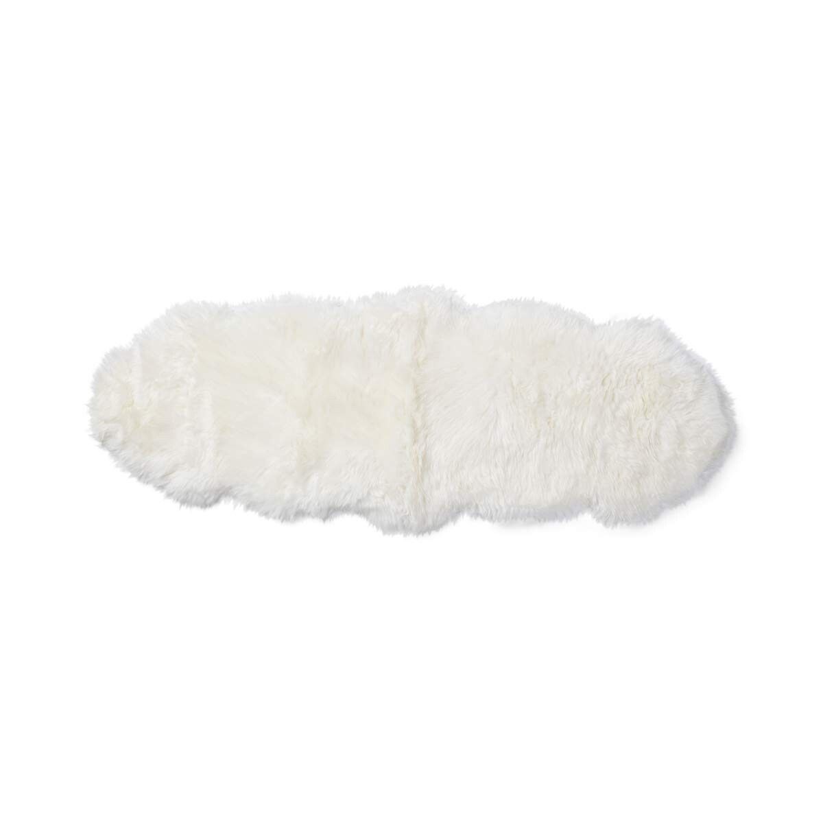 Merino Dubbele Schapenvacht | Langharig | 170x60 cm Ivoor