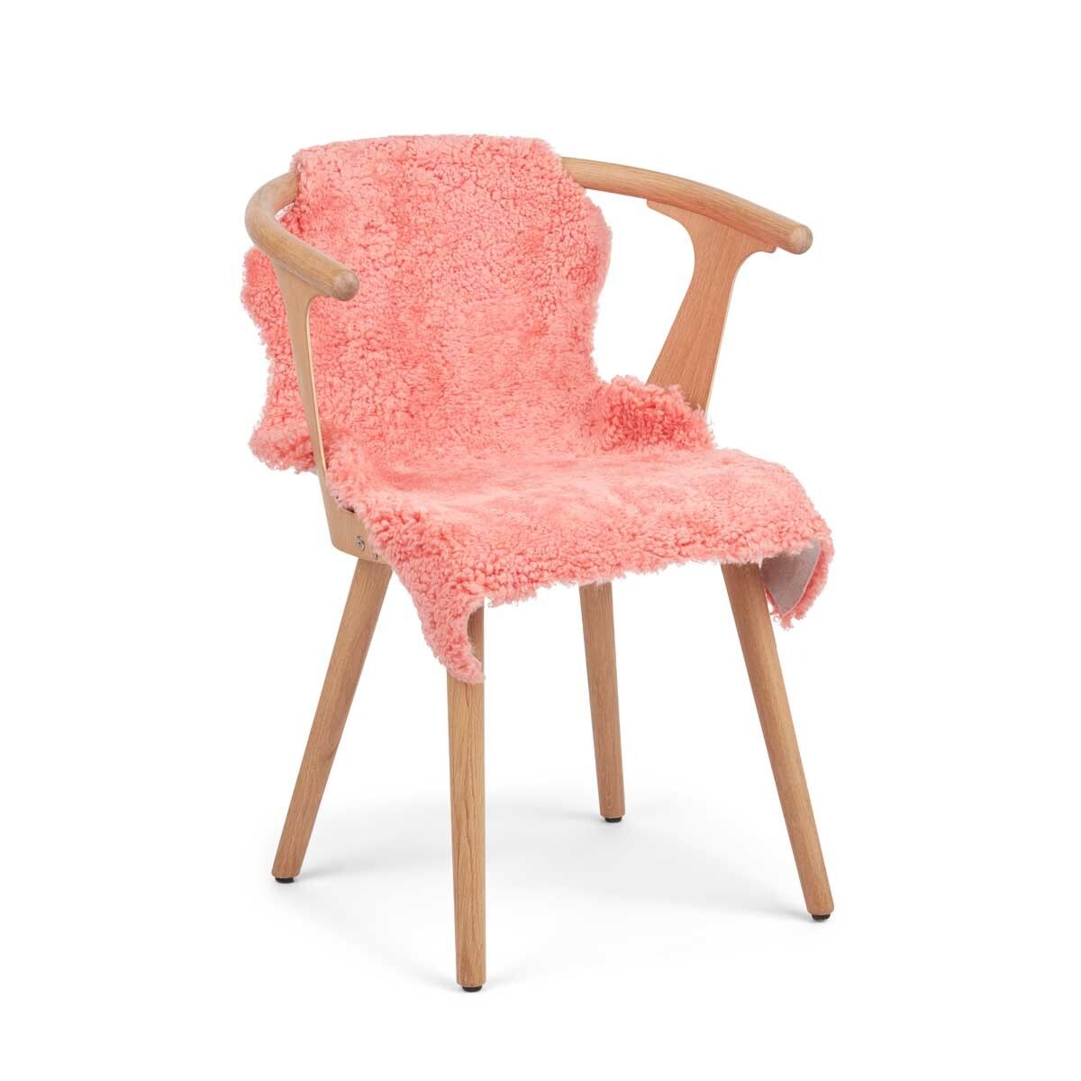 Nieuw Zeelandse Schapenvacht | Kortharig | 90 cm Koraal Perzik