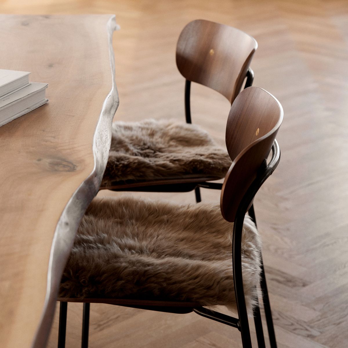 Langharige Schapenvacht Cover Zero Waste Zwart