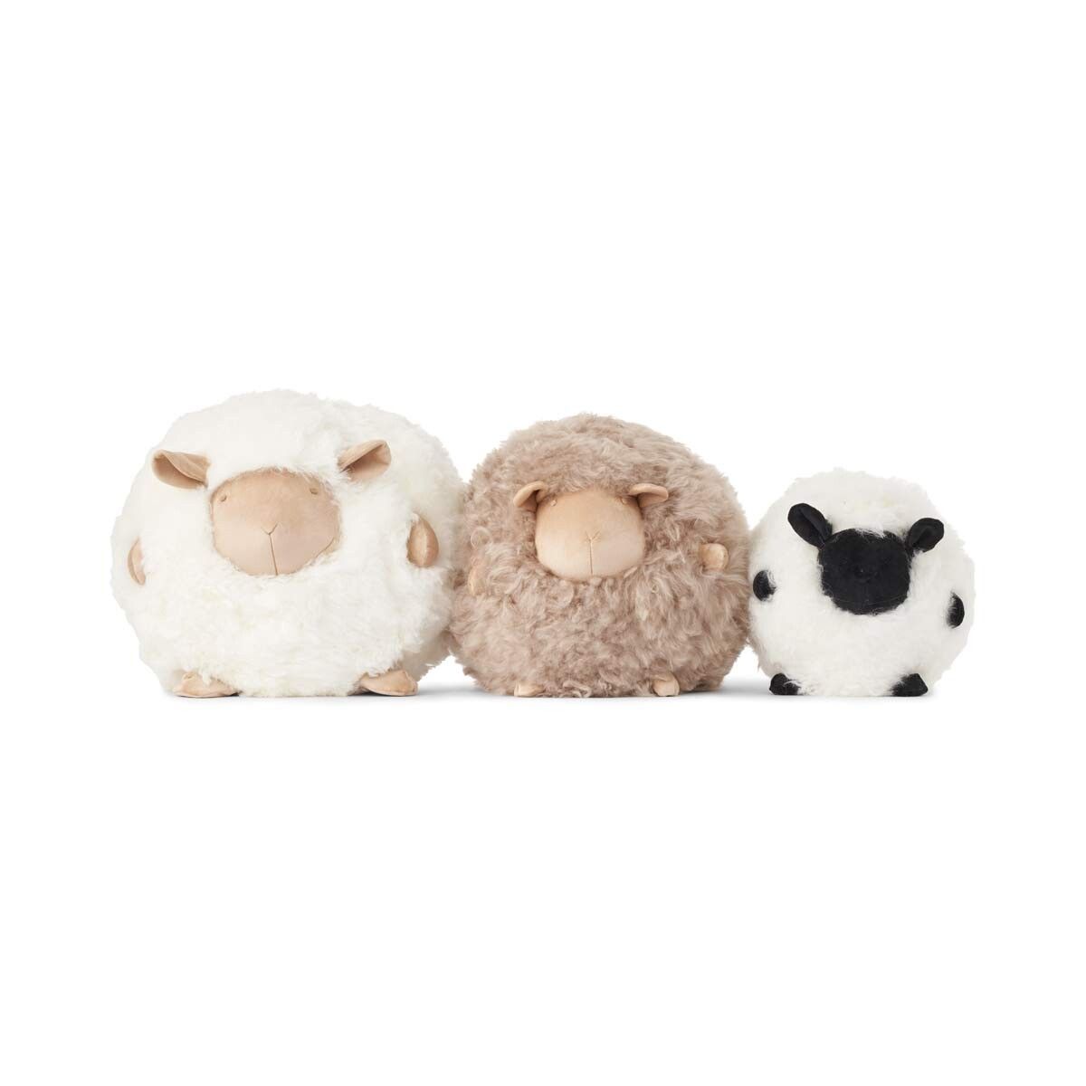 Schattig Schapen Kussen | Ø20 cm | Ø26 cm | Ø34 cm Beige/Wit