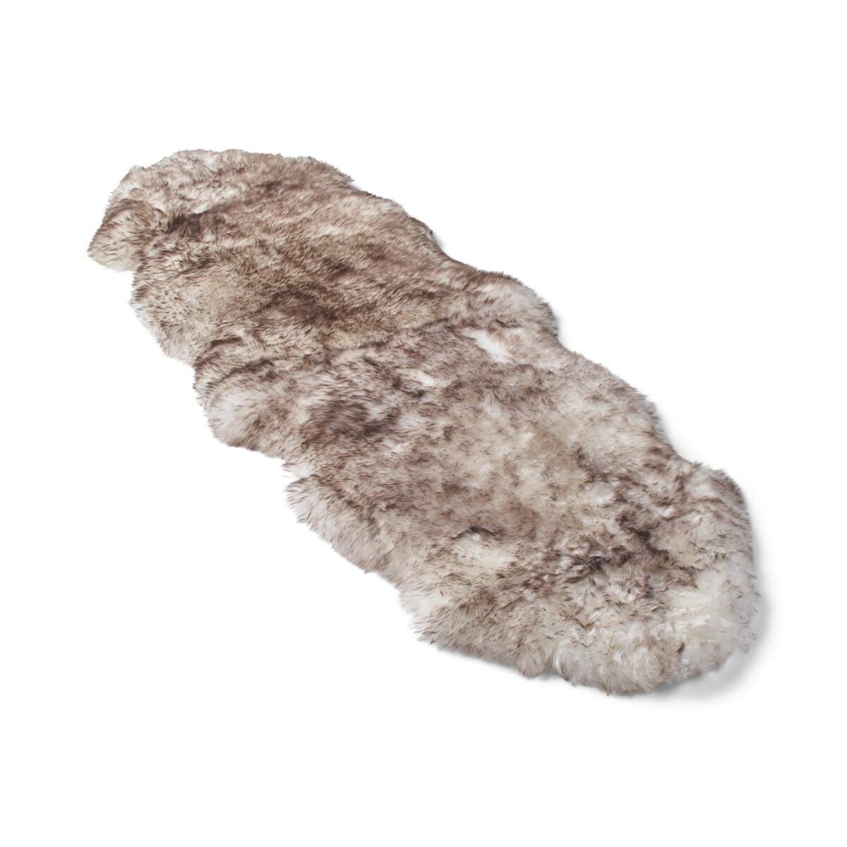 Merino Dubbele Schapenvacht | Langharig | 170x60 cm Wolf Tip