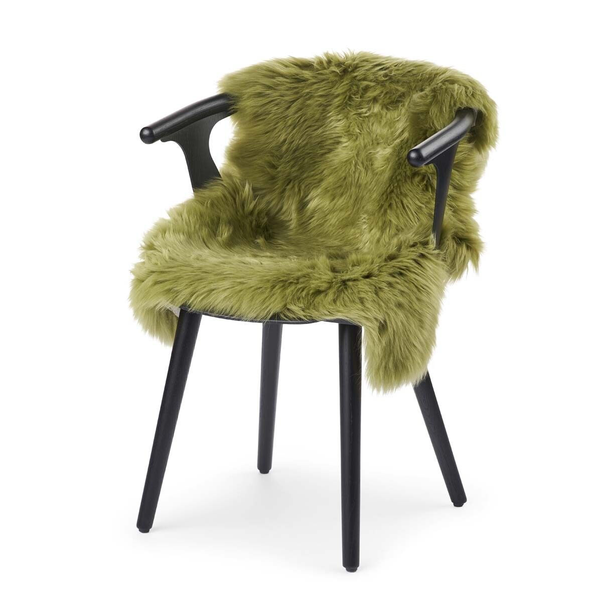 Premium | Nieuw- Zeelandse schapenvacht | Langharig | 100 cm Boomtop Groen