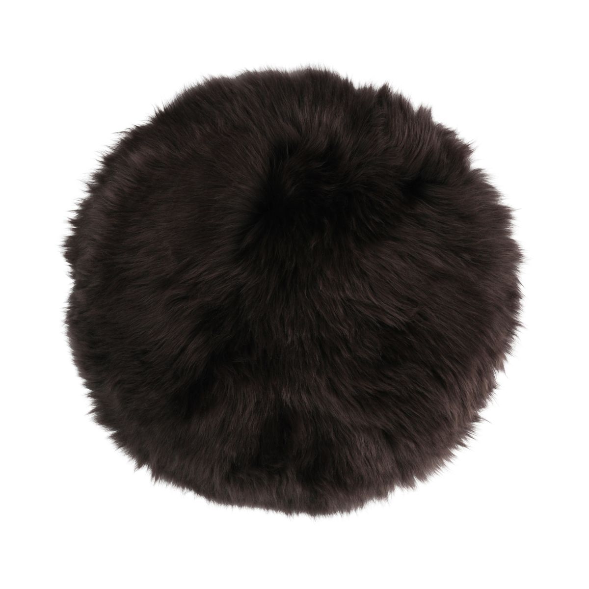 Stoel Cover Premium | Langharig | Nieuw Zeeland | Ø34cm Chocolade