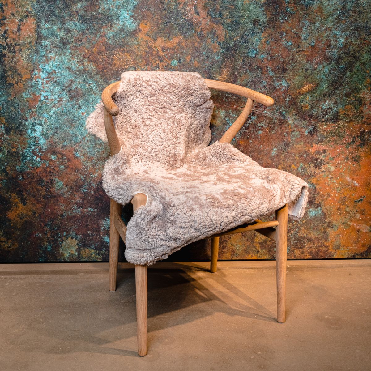 Merino Schapenvacht | Kortharig | Ca. 90x60 cm Grijs