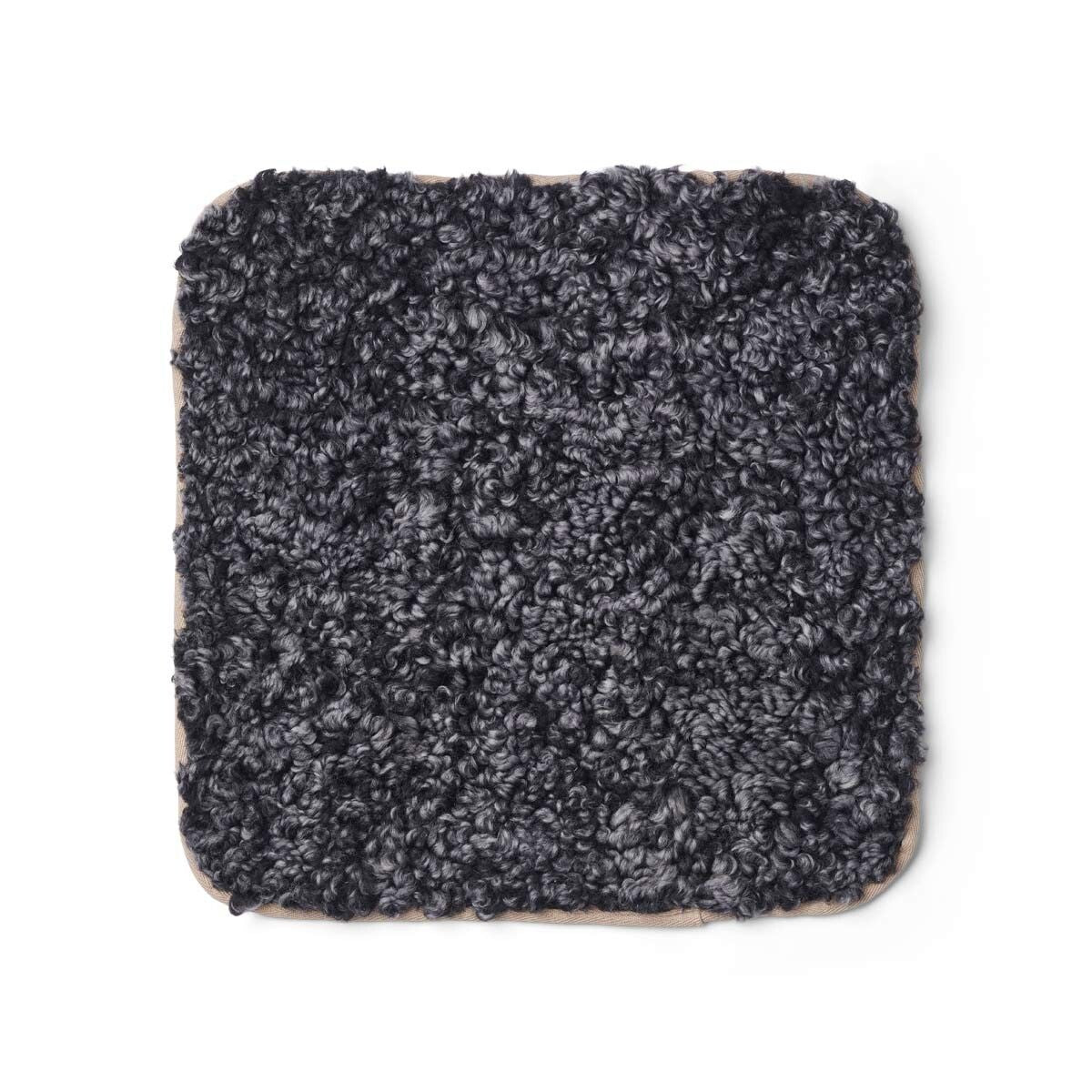 Kortharig Schapenvacht Seat CoverZero Waste Antraciet Grijs