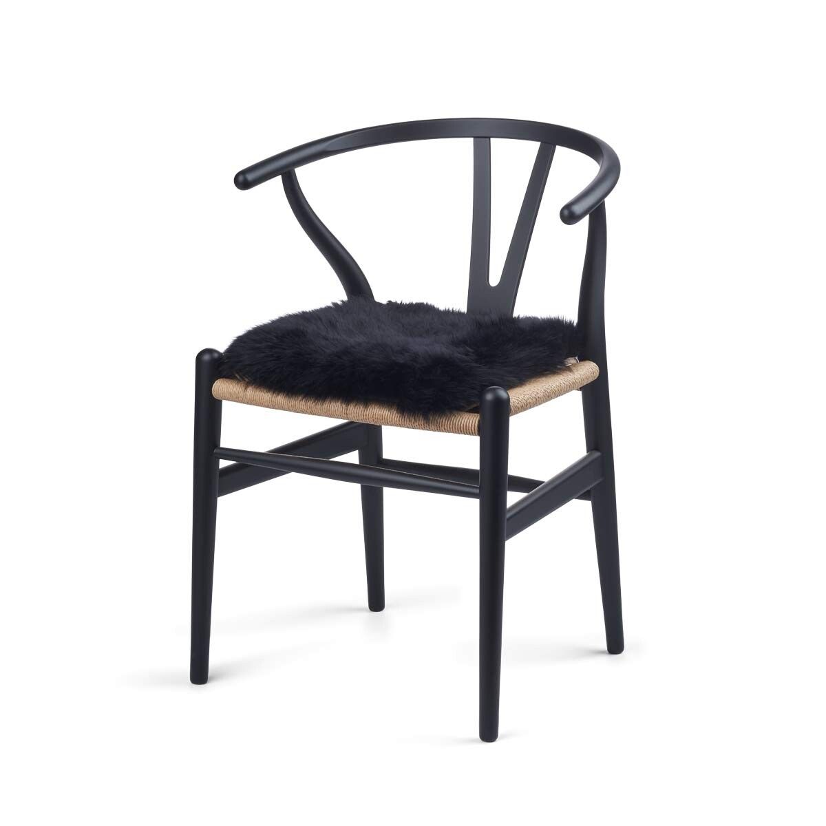 Langharige Schapenvacht Cover Zero Waste Zwart