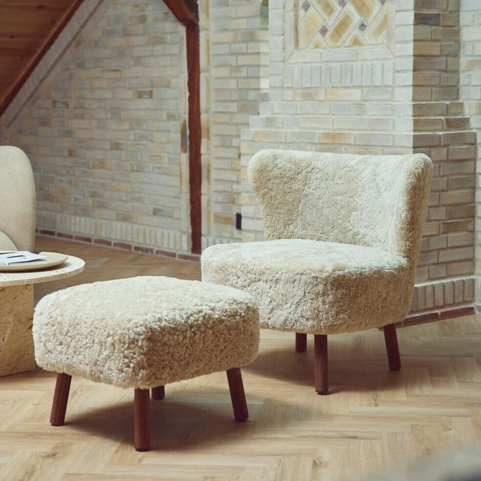 Emil Voetenbank | Kortharig Antraciet Grijs