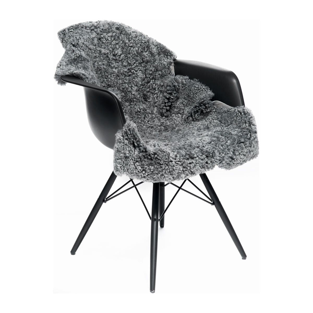 Premium | Nieuw- Zeelandse schapenvacht | Kortharig | 90 cm Lichtgrijs snow top