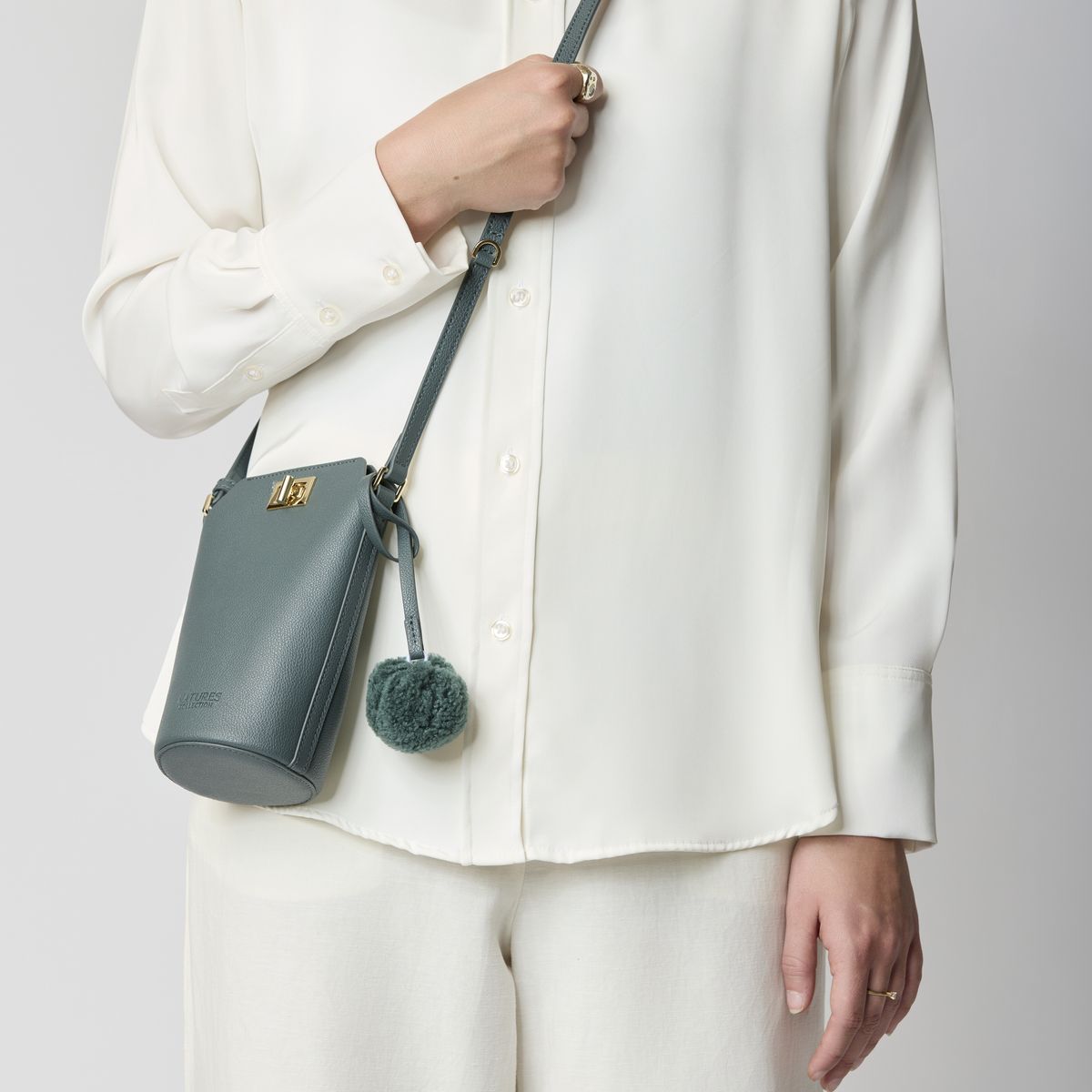 Adina Telefoontas Antiek Groen