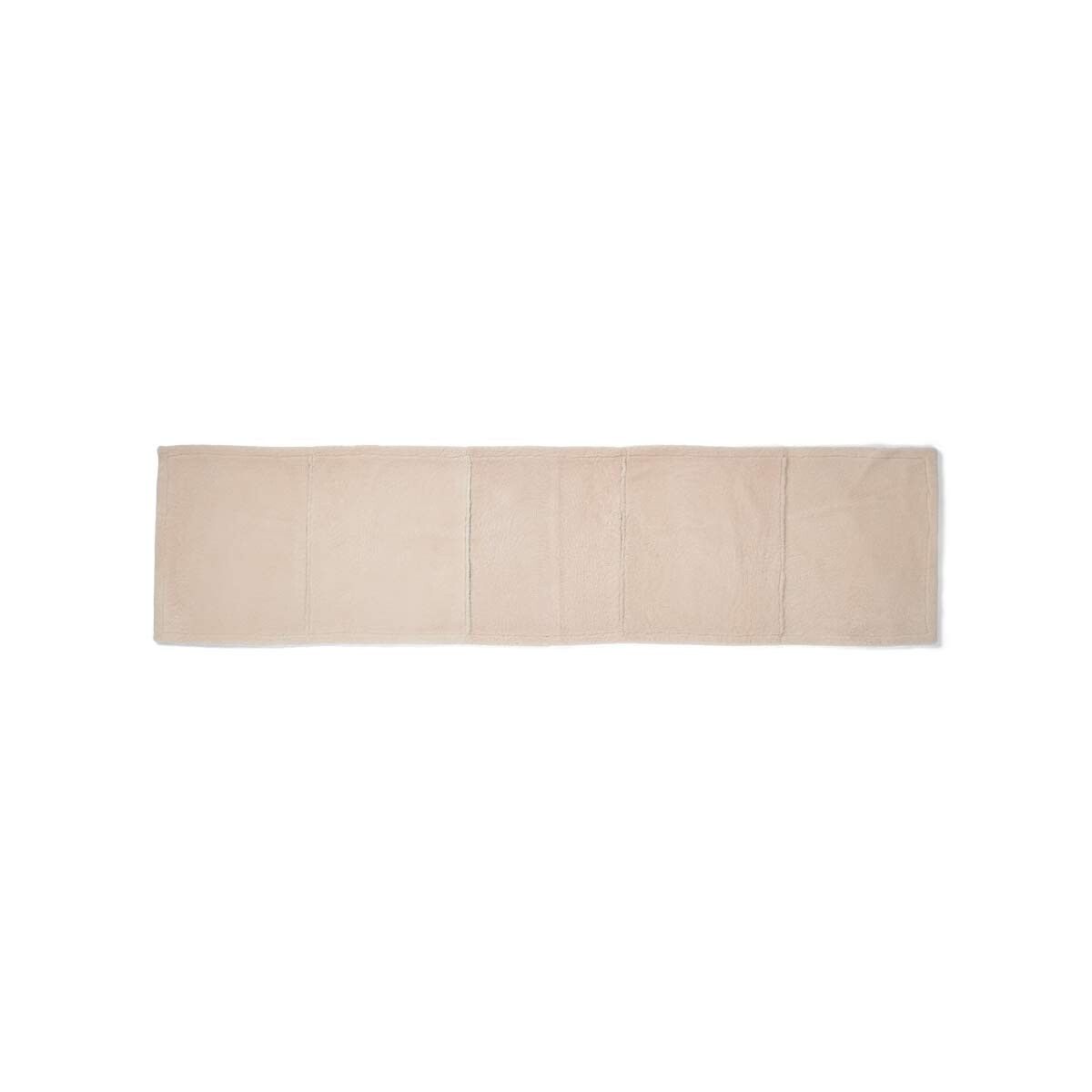 Addison Plaid | Tweezijdige Schapenvacht | Korte Wol Choco/Beige