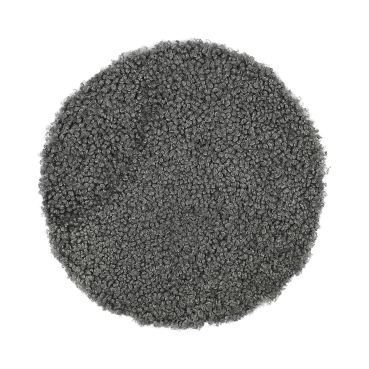 Schapenvacht Stoel Cover | Kortharig | Ø34 cm Scandinavië Lichtgrijs