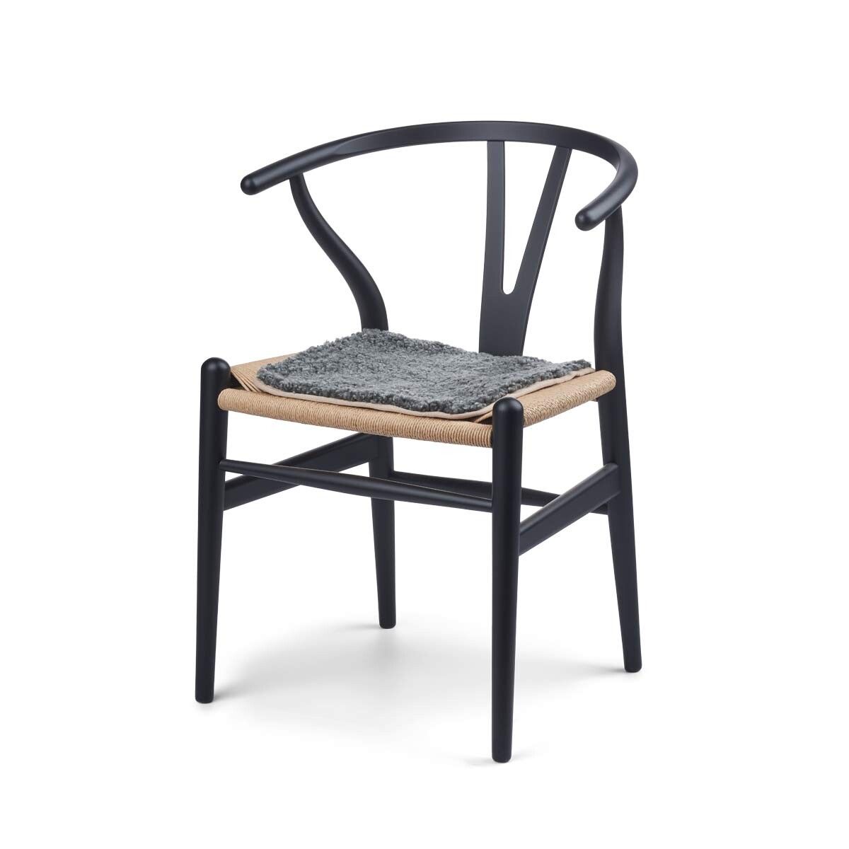 Kortharig Schapenvacht Seat CoverZero Waste Grafiet