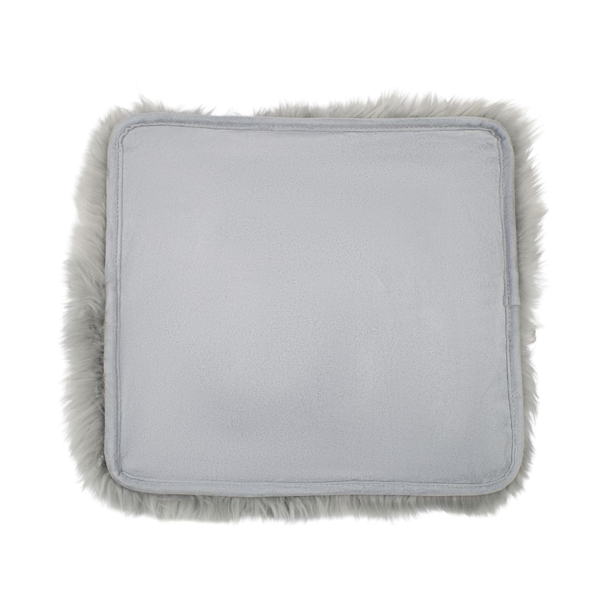 Stoel Cover | Met Backing | Langharig | Nieuw- Zeeland | 40x40m cm Licht Grijs