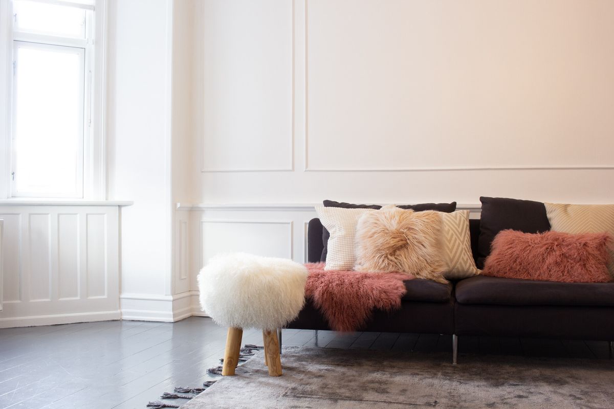 Tibetaanse Schapenvacht | Curly | 85x50 cm Arctische zonsopgang