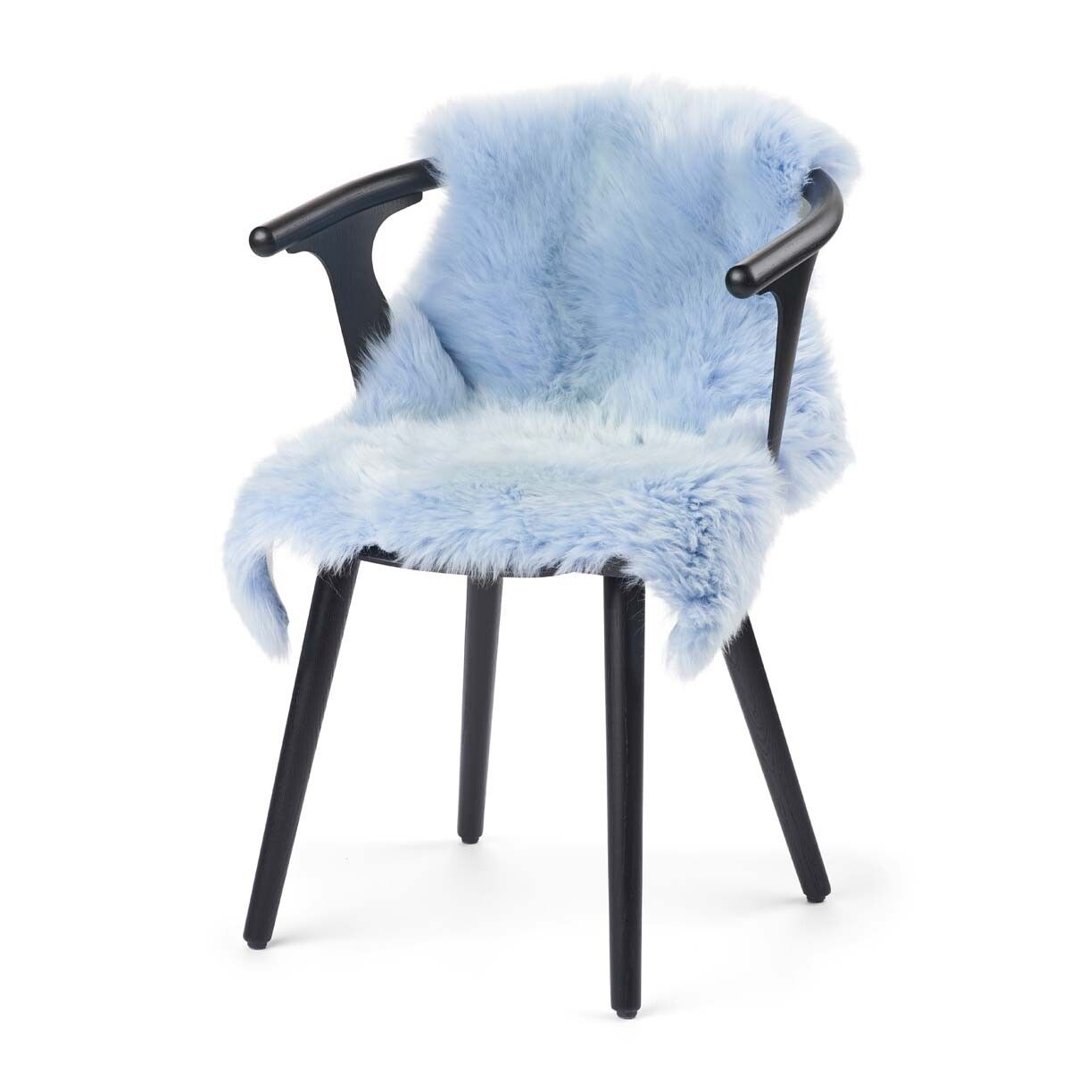 Premium | Nieuw- Zeelandse schapenvacht | Langharig | 100 cm Zomerhemel blauw