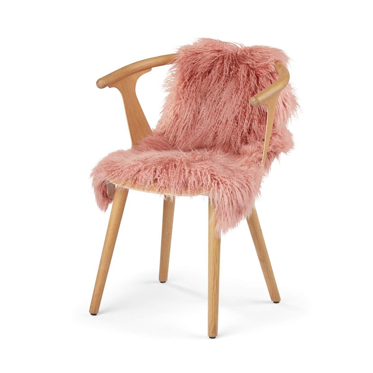 Lamsvacht | Tibet | Ca. 85x60 cm Roze
