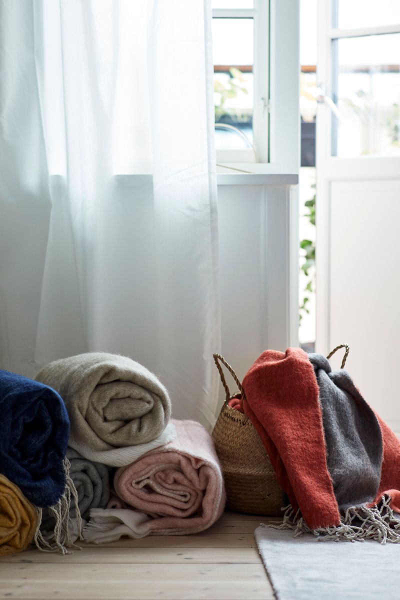 Plaid van Mohairwol | 130x170 cm Zwart