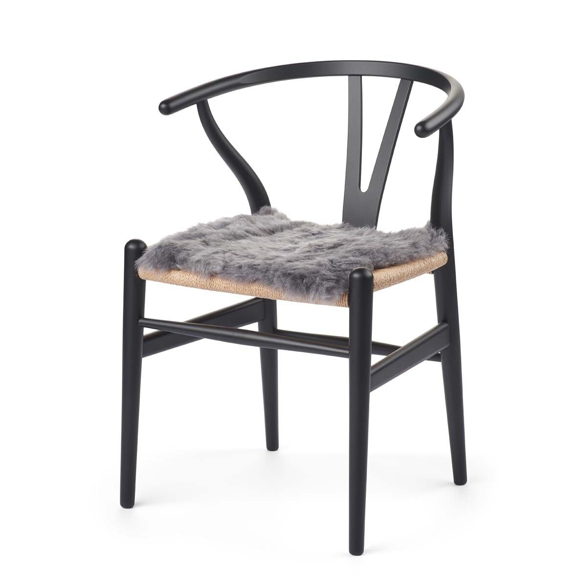 Kortharige Schapenvacht Stoel Cover | 40x40 cm Natuurlijk Brisa