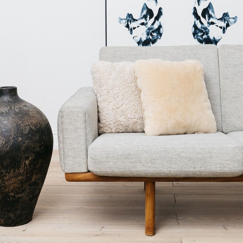 Mocassin Kussen | Dubbelzijdig | 40x40 cm Kastanje