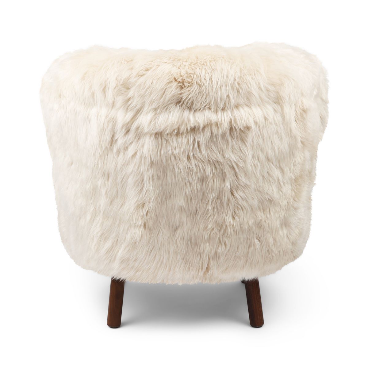 Ethan Puffy Loungestoel | Langharige Schapenvacht Linnen