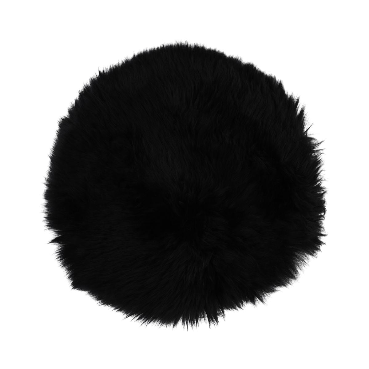 Stoel Cover Premium | Langharig | Nieuw Zeeland | Ø34cm Zwart