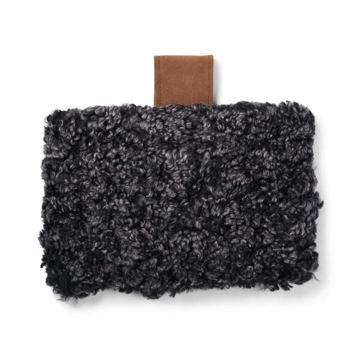 Hoofdsteun | Kortharige wol Antraciet Grijs