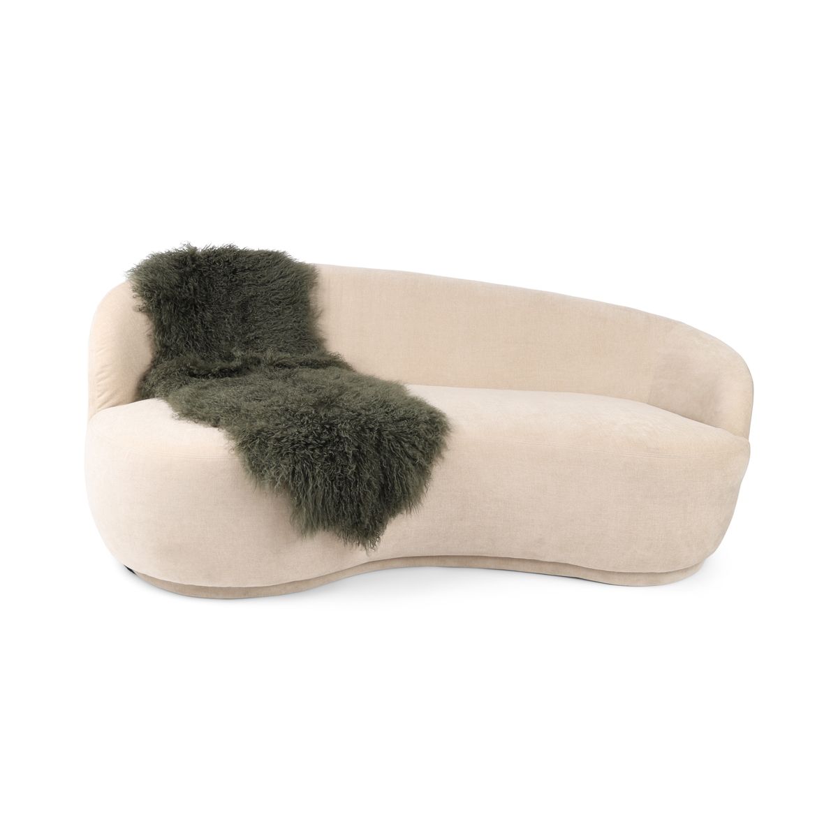 Dubbele Tibetaanse Schapenvacht | 150x55 cm Heggengroen