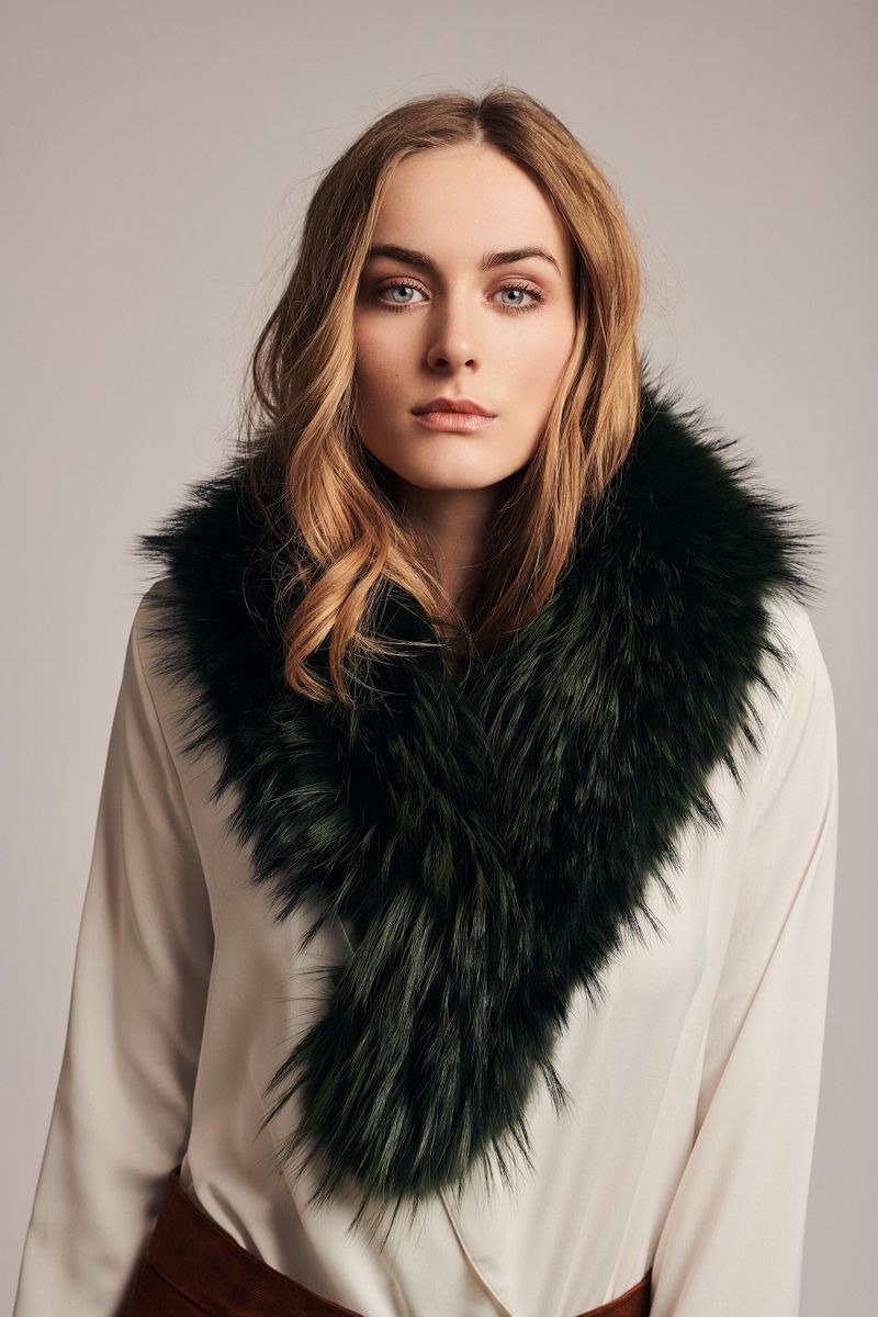 Klara Luxe Kraag Antiek Groen