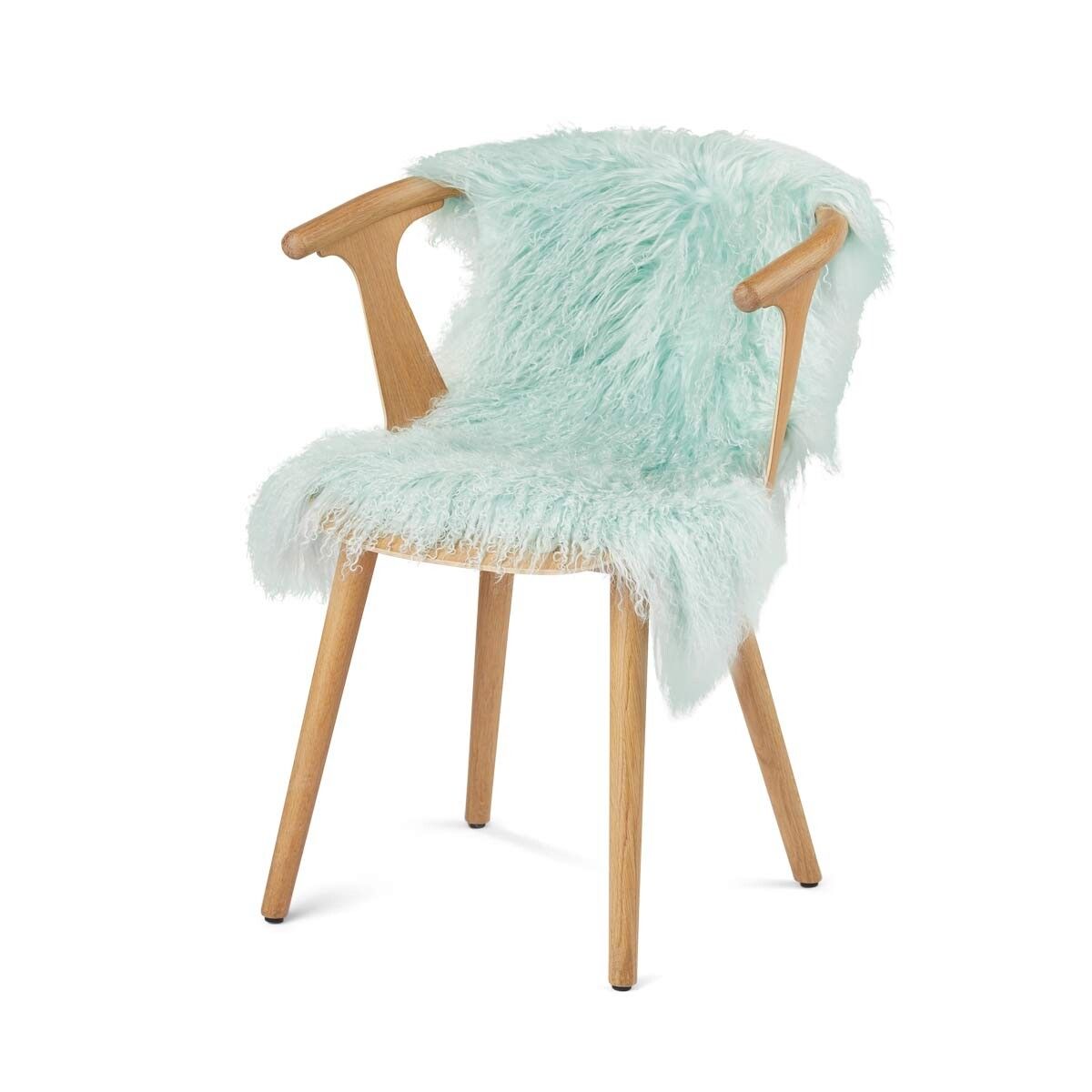 Tibetaanse Schapenvacht | Curly | 85x50 cm Mint Groen